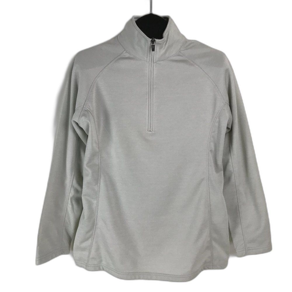 Colorado Clothing Tech Series 1/4 Zip Pullover Women's Large Jacket Gray Outdoor